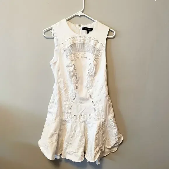 Robert Rodriguez “kuba” white fit and flare embroidered dress spring summer - Picture 2 of 9